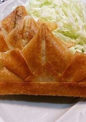 簡単春巻き☆兜で子供の日バージョン☆-レシピのメイン写真