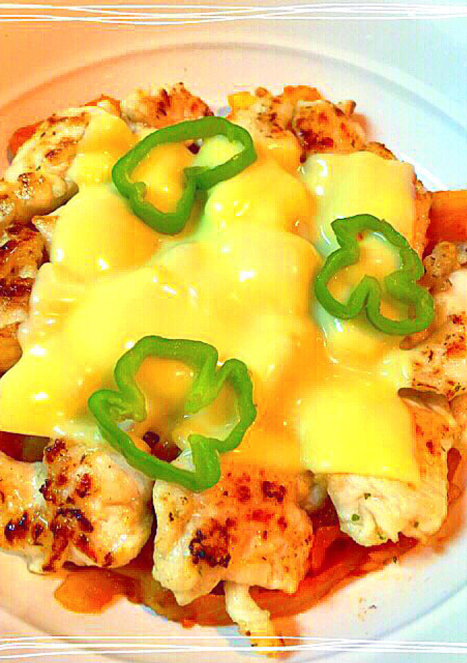 ささみのトマトチーズ焼き-レシピのメイン写真