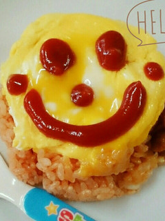 火を使わない‼レンジで簡単*オムライス*-レシピのメイン写真