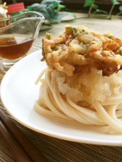 カラフル豚天✿ぶっかけうどん-レシピのメイン写真