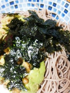 簡単アボカド納豆そば-レシピのメイン写真