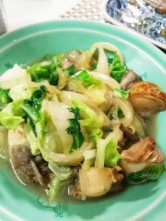 ベビーホタテと白菜のニンニク炒め-レシピのメイン写真