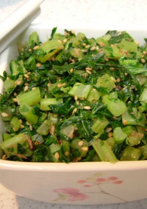 味付けは麺つゆだけ☆大根葉の炒め物-レシピのメイン写真