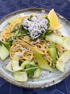 しらすとチンゲン菜のエスニック焼きそば-レシピのメイン写真