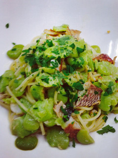 桜鯛と空豆の春爛漫パスタ♪-レシピのメイン写真