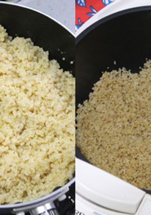 キヌアをお鍋と炊飯器で炊く：覚え書-レシピのメイン写真