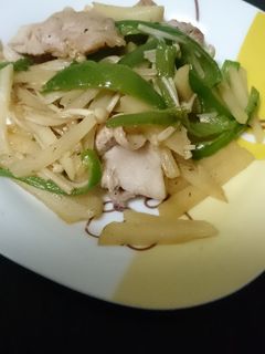 じゃが芋とピーマンと豚肉のオイスター炒め-レシピのメイン写真