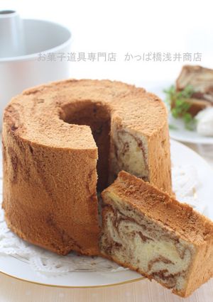 オリジナルトール型チョコマーブルシフォン-レシピのメイン写真