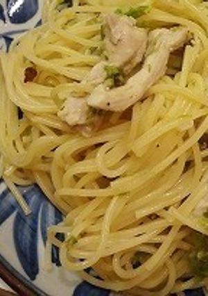 フキノトウと塩麹鶏胸肉のパスタ♪-レシピのメイン写真
