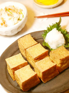 10分で完成!カリカリ厚揚げおろしソース-レシピのメイン写真