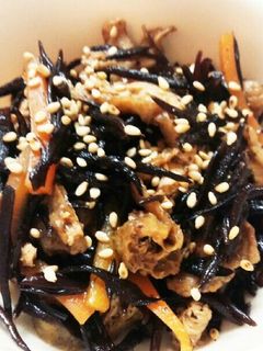 ひじきの煮物・豚肉入り-レシピのメイン写真