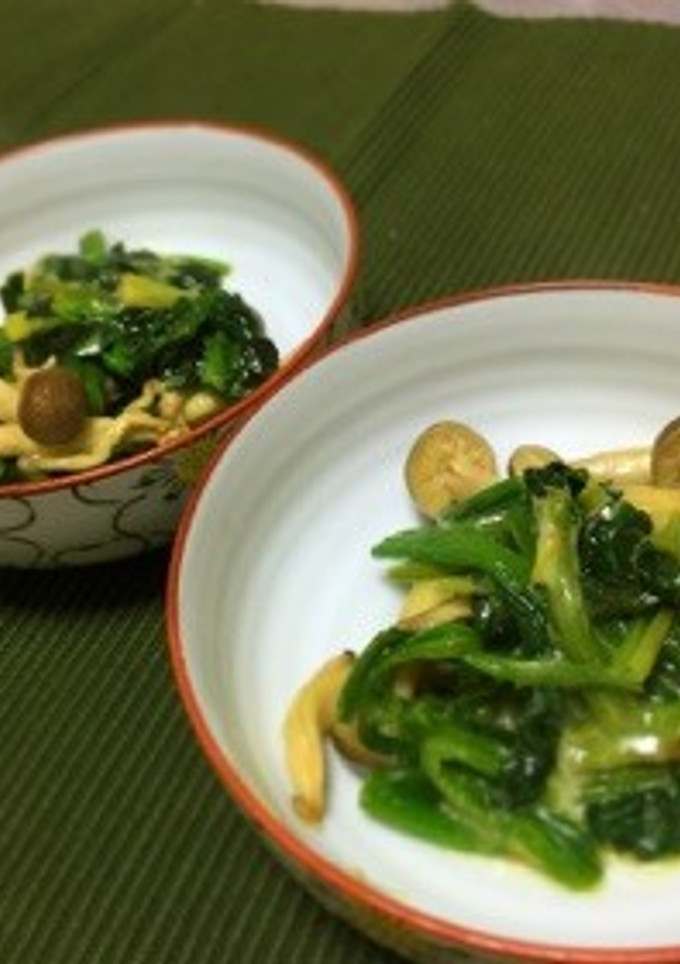 ほうれん草ときのこのチーズ炒め-レシピのメイン写真
