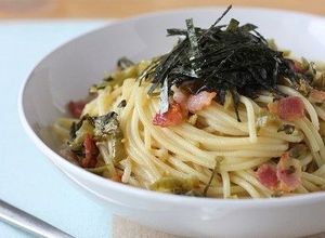 高菜とカリカリベーコンのスパゲティ-レシピのメイン写真