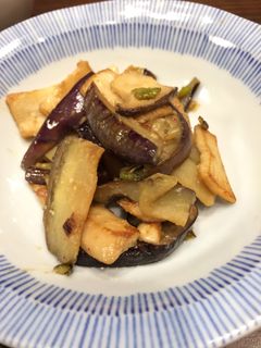 とり野菜みそで☆ナスとエリンギの炒め物-レシピのメイン写真