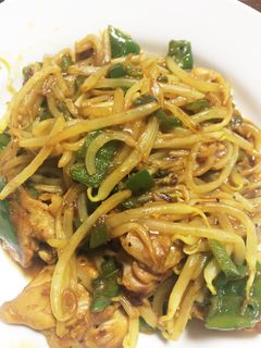 カレールウで簡単!カレー味もやしいため-レシピのメイン写真