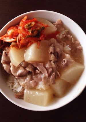 残り物の煮物で丼！-レシピのメイン写真