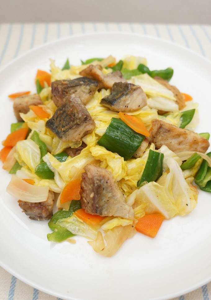 ふっくらサバの野菜炒め-レシピのメイン写真