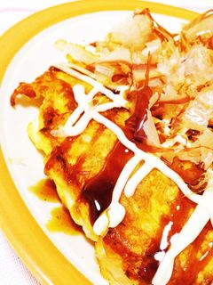 簡単!ふんわり!新玉ねぎのお好み焼き-レシピのメイン写真