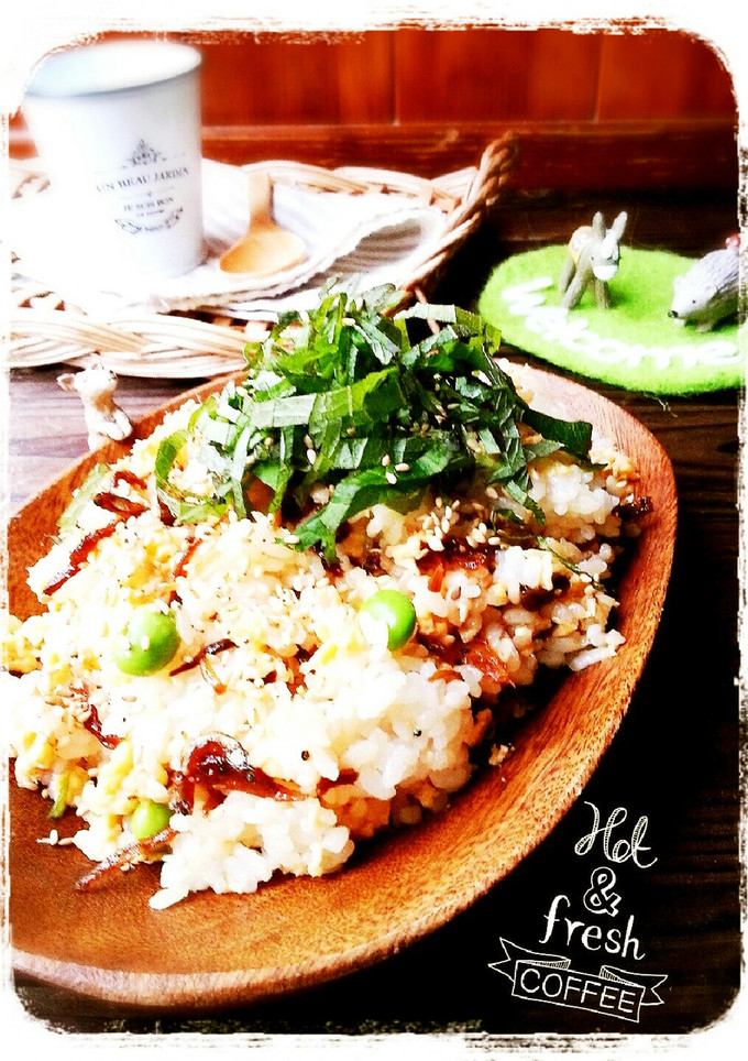 いかなごのくぎ煮とふわふわ卵の混ぜご飯-レシピのメイン写真