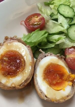 スコッチエッグみたい☆茹でたまご豚肉巻き-レシピのメイン写真
