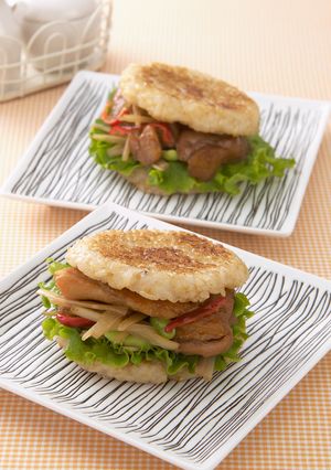 玄米で作る和風ライスバーガー-レシピのメイン写真