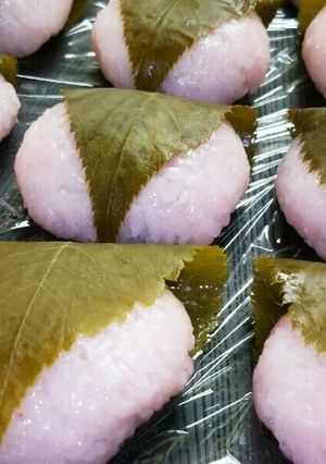 春の味わい★桜餅（もち米で）-レシピのメイン写真