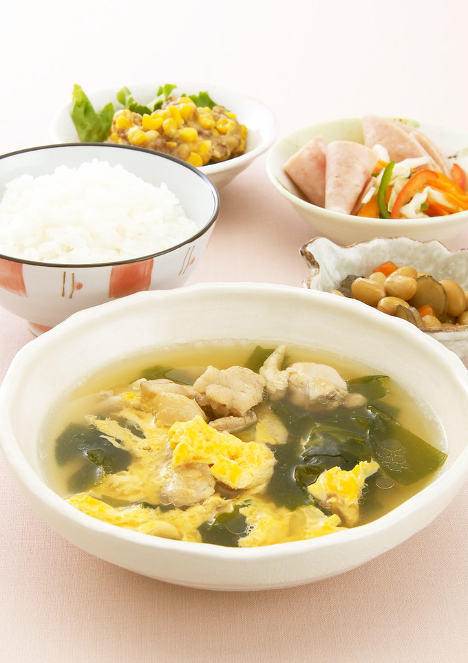 生わかめと鶏肉の卵とじ-レシピのメイン写真