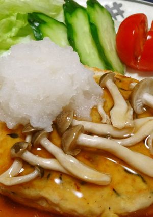 簡単☆フワフワのひじき入り豆腐ハンバーグ-レシピのメイン写真