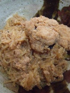 生タラコと白滝の煮物-レシピのメイン写真