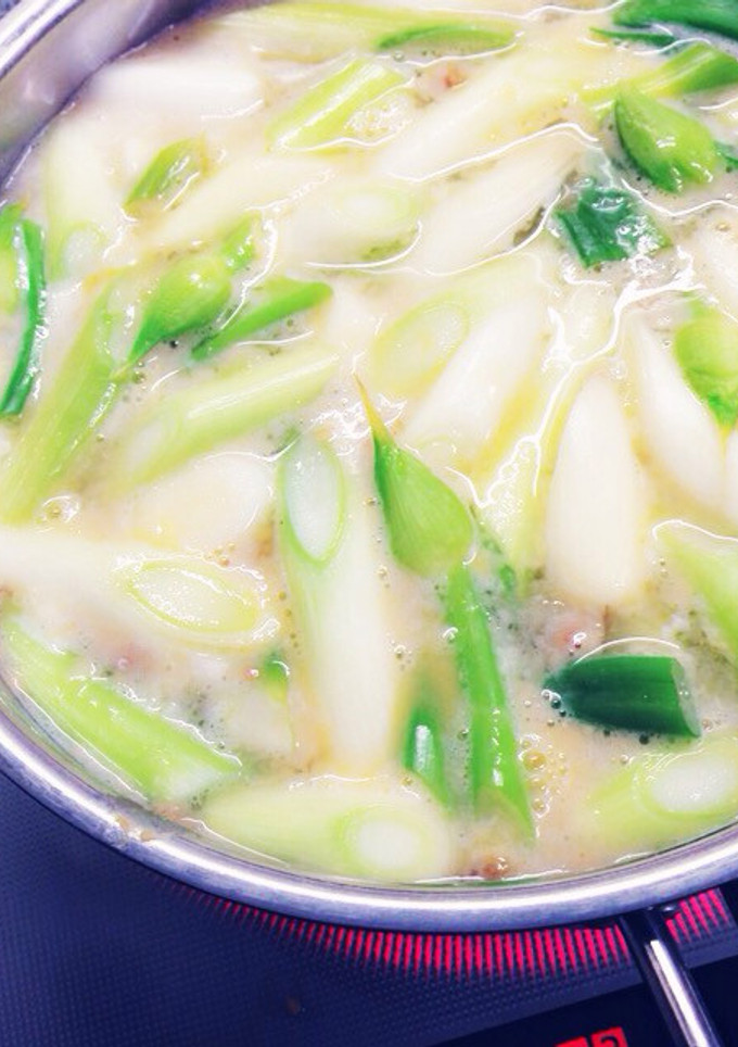 長ネギと納豆の卵とじ味噌汁-レシピのメイン写真