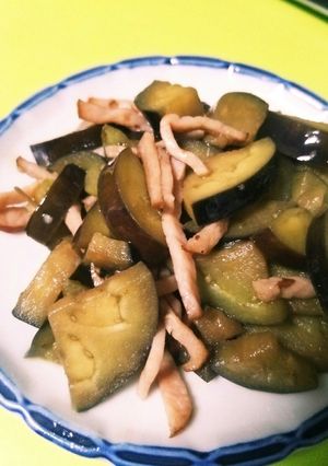 簡単お摘みにも＊茄子とベーコンバター醤油-レシピのメイン写真