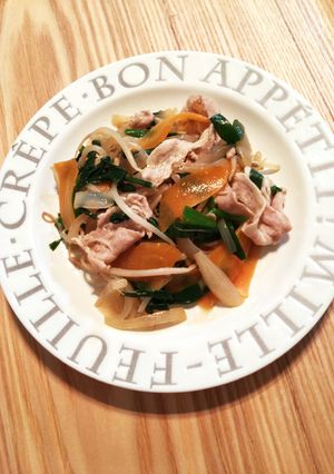 ☆簡単☆豚バラ肉とニラの中華風炒め☆-レシピのメイン写真