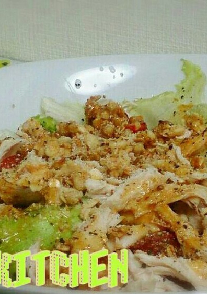 蒸し鶏の和風シーザーサラダ-レシピのメイン写真