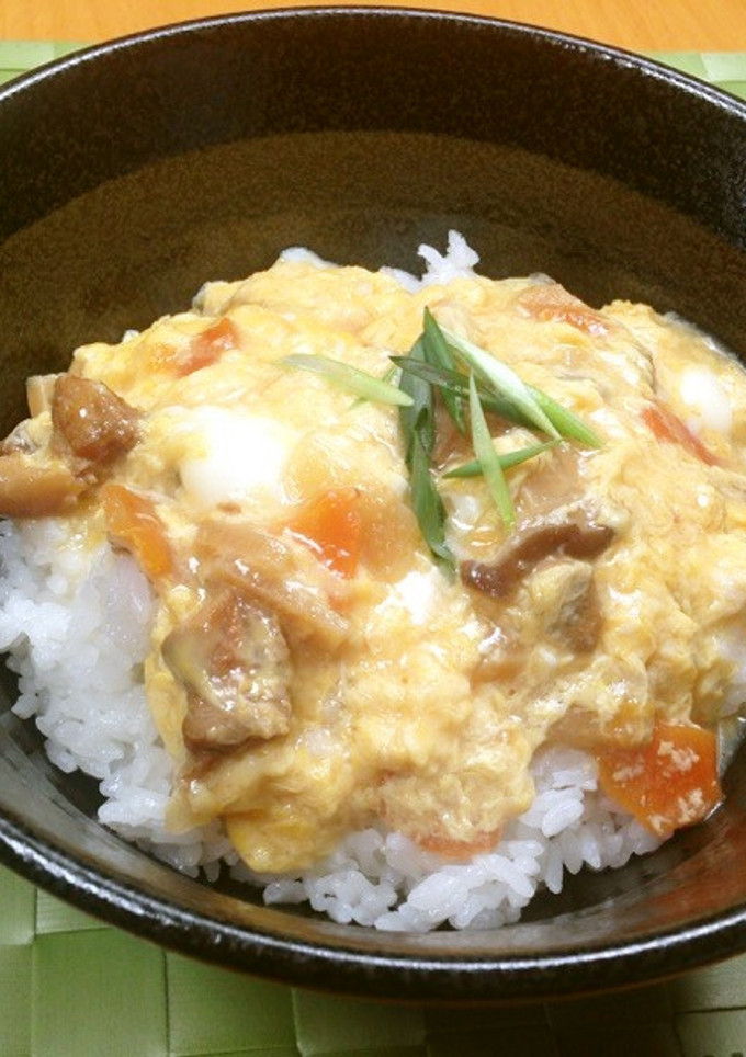 美人レシピ・とり釜卵とじ丼-レシピのメイン写真