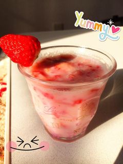 簡単☆可愛い☆いちごミルク♡-レシピのメイン写真