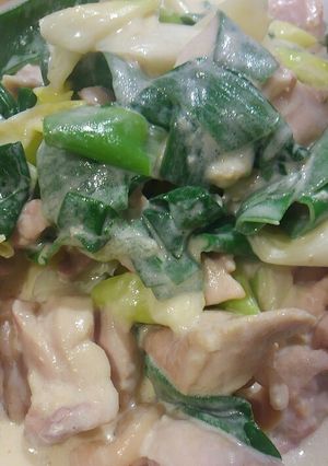 紀州うめどりと太ねぎのぽん酢醤油マヨ和え-レシピのメイン写真