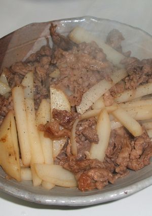 即効簡単牛肉ジャガイモ炒め-レシピのメイン写真