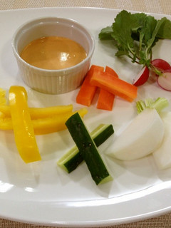 美人レシピ野菜ディップ海老のビスクソース-レシピのメイン写真