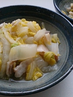 シンプル!な白菜とベーコンの炒め煮-レシピのメイン写真