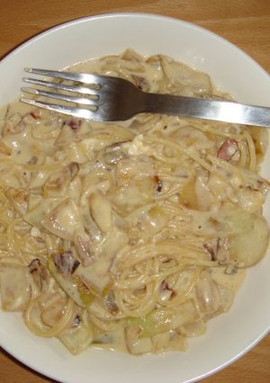 ベーコンと玉ねぎのクリームスープパスタ-レシピのメイン写真