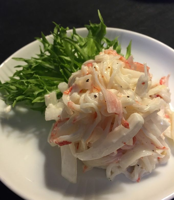 居酒屋さん風カニかまサラダ by れいにあ 【クックパッド】 簡単