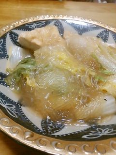 厚揚げと白菜と春雨の煮物-レシピのメイン写真