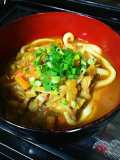 ランチに♪ミネストローネでカレーうどん-レシピのメイン写真