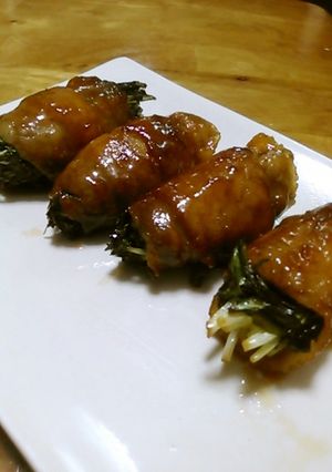 水菜の豚肉巻-レシピのメイン写真