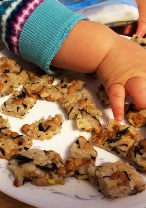 離乳食 手づかみメニュー 納豆おやき-レシピのメイン写真