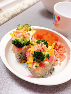 ★初節句に♩菱餅型ちらし寿司★-レシピのメイン写真