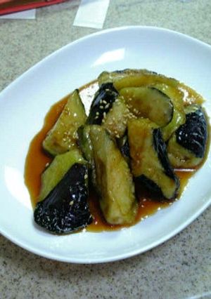 ご飯がススム！揚げ茄子の甘辛煮-レシピのメイン写真