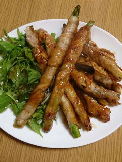 アスパラの豚ばら肉巻き♪-レシピのメイン写真