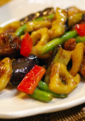 ★鶏と野菜の黒甘酢炒め★-レシピのメイン写真