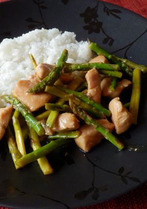 アスパラガスと鶏肉のレモン炒め-レシピのメイン写真